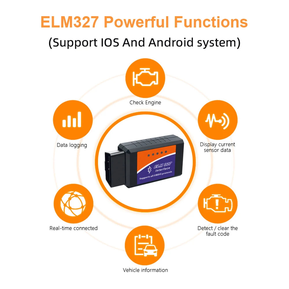 VELODRIVE™ Bluetooth OBD2 Car Diagnostic Scanner