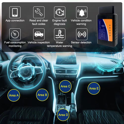 VELODRIVE™ Bluetooth OBD2 Car Diagnostic Scanner