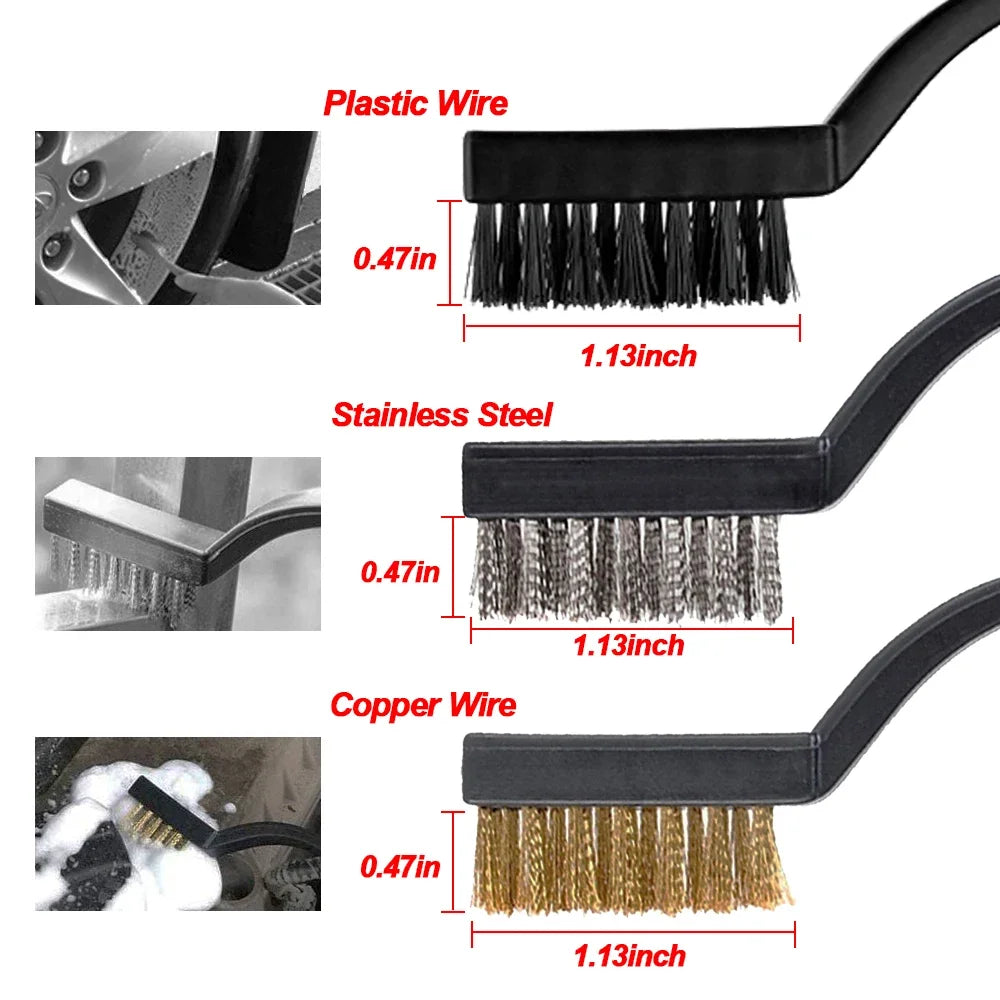 Premium Car Cleaning Brush Kit