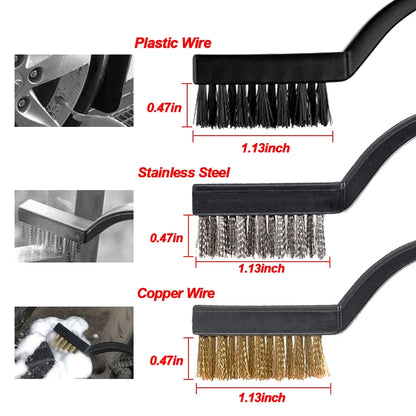 Premium Car Cleaning Brush Kit