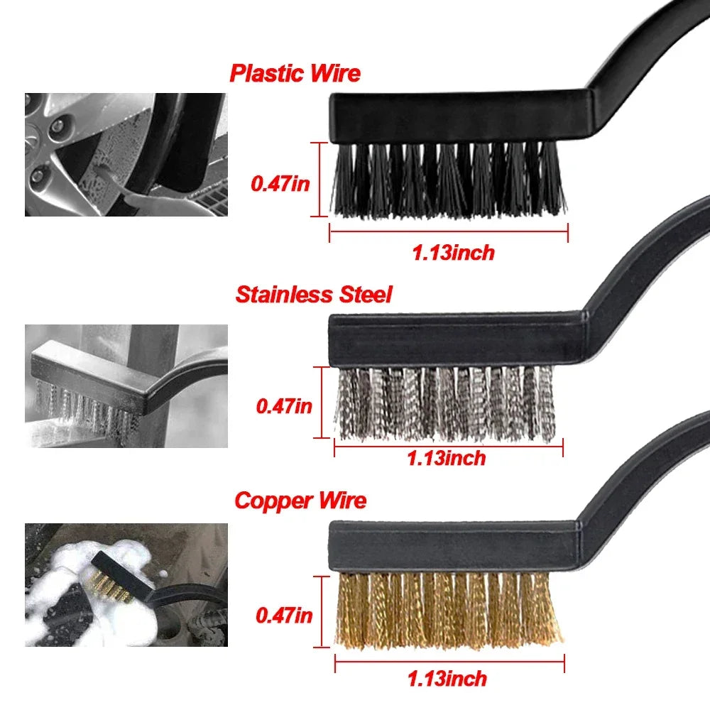 Premium Car Cleaning Brush Kit
