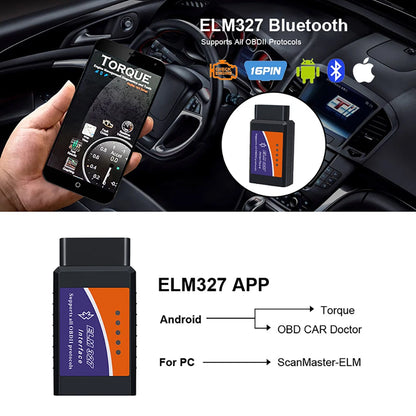 VELODRIVE™ Bluetooth OBD2 Car Diagnostic Scanner