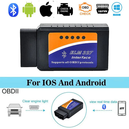 VELODRIVE™ Bluetooth OBD2 Car Diagnostic Scanner