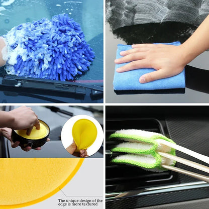 Premium Car Cleaning Brush Kit
