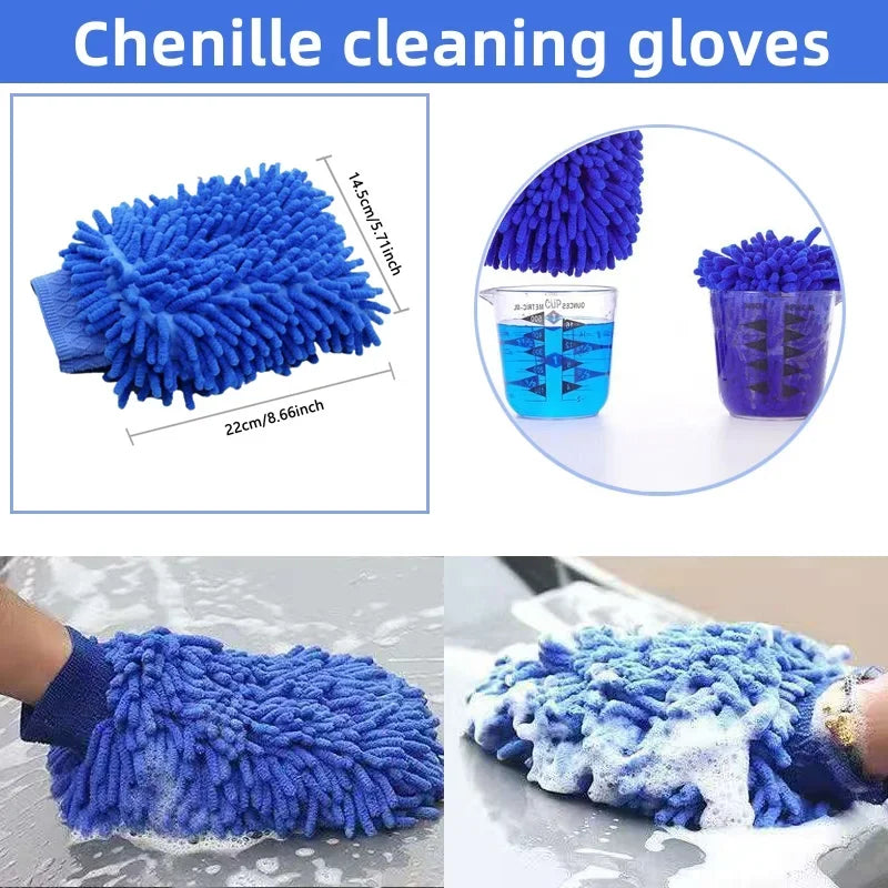 Premium Car Cleaning Brush Kit