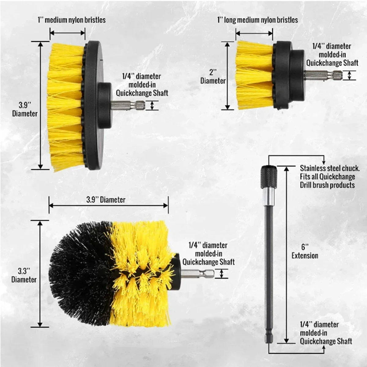 Premium Car Cleaning Brush Kit