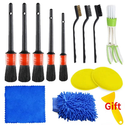 Premium Car Cleaning Brush Kit