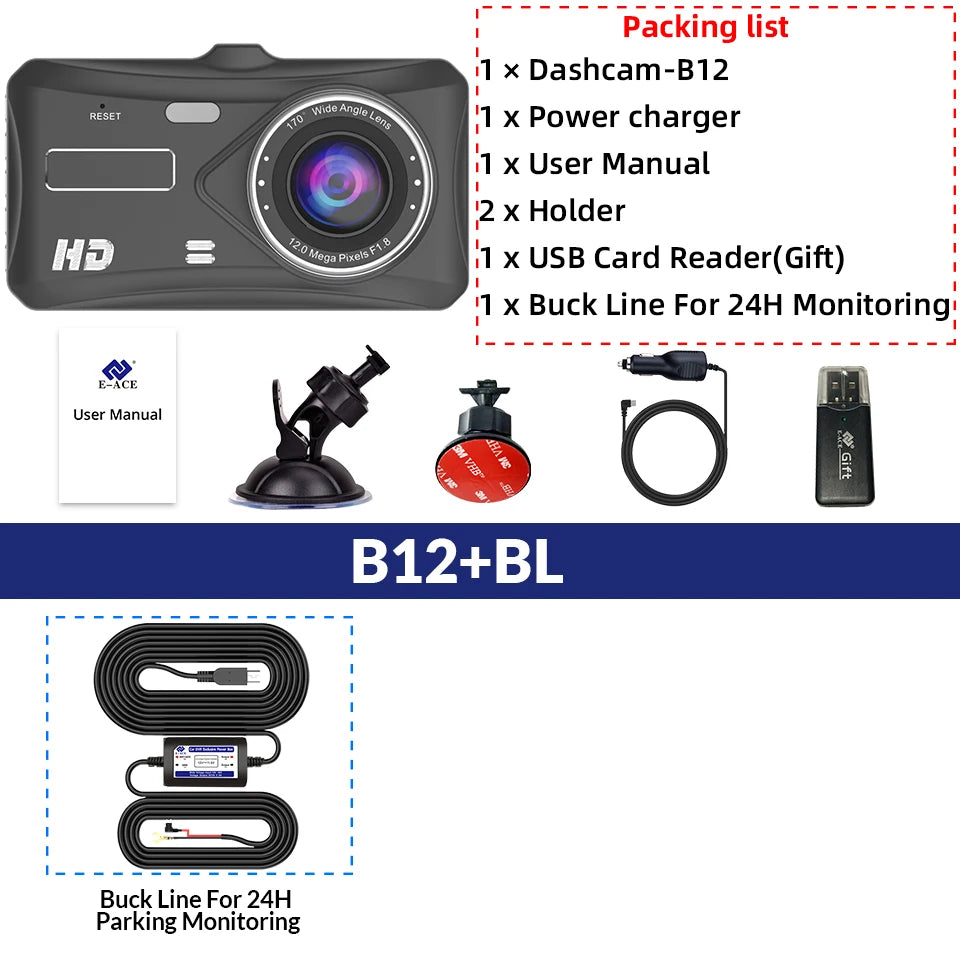 VELODRIVE™ Full HD 1080P Dash Camera with Night Vision